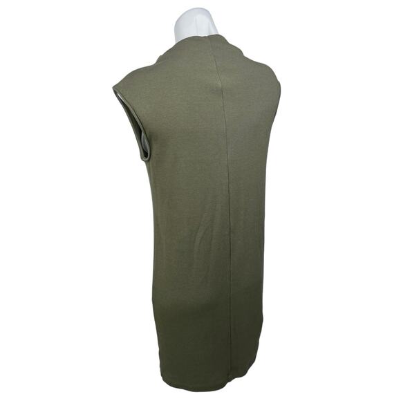 Old Navy Women's Olive Green Mock Neck Sleeveless Mini Sweater Dress Size M - Picture 2 of 5